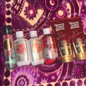 Bath and Body Works Winter Candy Apple Bundle NEW